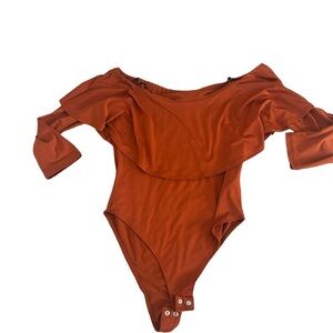 Small Womens  Off-Shoulder One-Piece Bodysuit